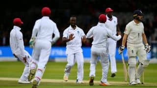 England lose half the side before lunch against West Indies; trail by 59 runs on Day 2 of 3rd Test